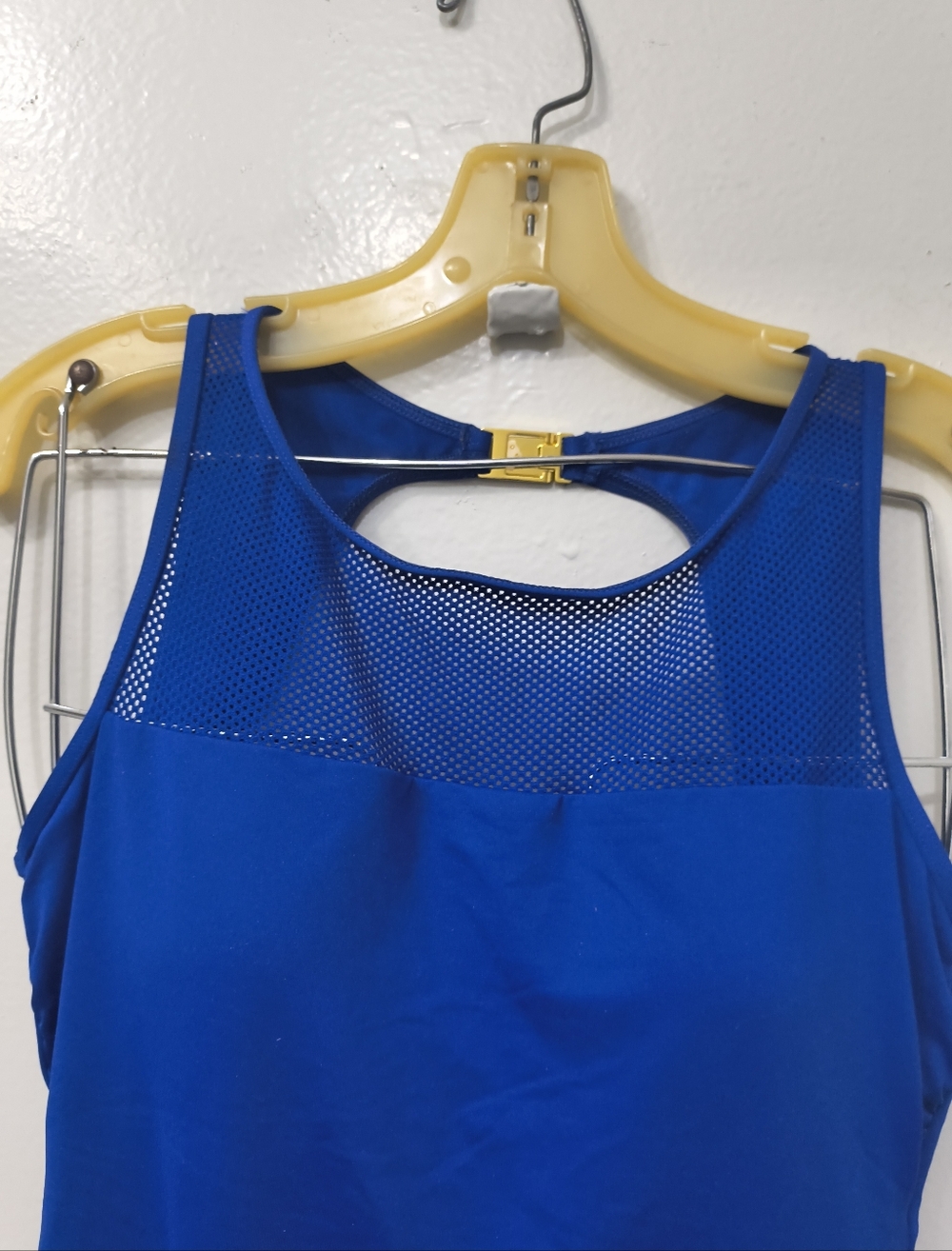 Lauren Ralph Lauren One-Piece Swimsuit Blue Size 10 Summer Beach Poolside Cruise - Picture 2 of 14